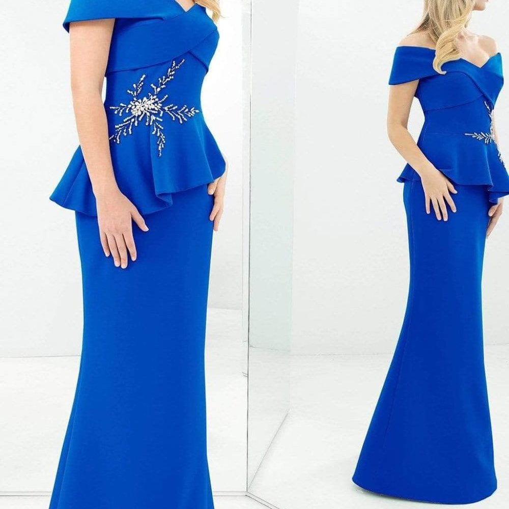 Alexander by Daymor 1350 Mother of the Bride Dress Blue Size 12